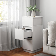2 Drawer Wooden Bedroom Bedside Cabinet Nightstand With Side Open Johtzjrgaqmgsy