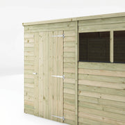 8x6 Wooden Garden Shed Overlap Pent Single Door Windows Storage 8ft 6ft Waltons