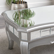 Mirrored Coffee Table Tiffany Range silver vintage ornate living room furniture