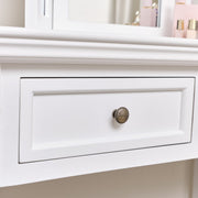 White 2 Drawer Console Dressing Table storage hallway wooden furniture