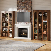 5-Tier Arched Bookshelf, 70.87'' Tall Modern Bookcase Freestanding Shelving Unit