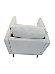 Grey Fabric 3 Seater Sofa Rohe plus Armchair Julian Bowen