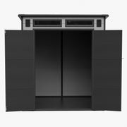 6'x4' 6'x6' Plastic Garden Storage Shed Outdoor Tool Storage House With Floor