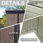 5 X 3FT Metal Garden Shed Outdoor Storage Cabinet House Box Pent Roof Lockable