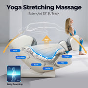 3D Smart Electric Full Body Zero Gravity Massage Chair Recliner Heating 12 Modes