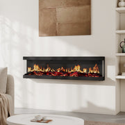 LED Fireplace Media Wall Fire Wall Mounted/Free Standing Electric Heater 50 60