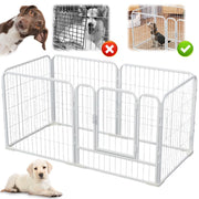 6 Panel Heavy Duty Pet Playpen Dog Puppy Exercise Fence Enclosure Indoor Outdoor