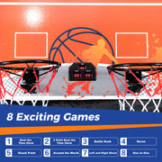 Electronic Dual Shot Arcade Basketball Game w/ 8 Exciting Playing Modes-Black