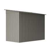 8ft x 4ft Metal Shed Garden Storage Tool Shed Galvanised Steel w/ Foundation Kit