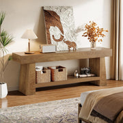 63-Inch Modern Wooden TV Stand with Open Storage Shelf for 55/60/65/70-Inch TVs