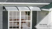 Door Canopy Outdoor Awning Rain Shelter for Window Porch 303x96 Clear