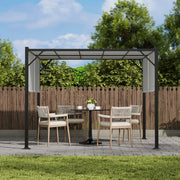 Outdoor Pergola Garden Awning Gazebo Canopy Party Barbecue Shelter Furniture