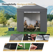 Gazebo 3x3m Pop Up Commercial Gazebo Canopy Sidewall Market Stall Marquee Shade