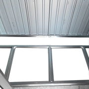 4x8 FT Steel Storage Shed, Pre-drilled Steel Panels, Outdoor Tool Shed