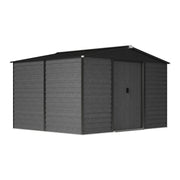 10x8ft Metal Garden Shed Large Outdoor Storage Tool Shed With Free Foundation