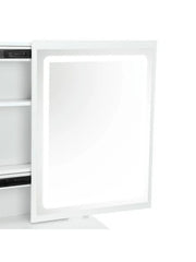Dressing Table Makeup Desk Vanity with LED Mirror & Stool Drawer Makeup Desk UK