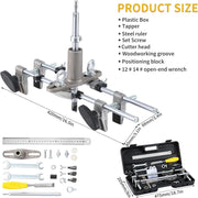Door Lock Mortiser Kit, Lock Fitting Jig Maintenance Set, Door Lock Hole Opener