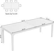 78.7 Inch Extra Long Computer Desk 2 Person Desk Industrial Office Writing Table