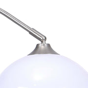 Curved Floor Lamp Standard Living Room Light Retro Domed Shade without LED Bulb