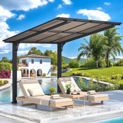 Metal Freestanding Hardtop Gazebo Aluminium Outdoor Pergola Waterproof for Patio