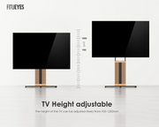 FITUEYES TV Stand !SALE! Zen Series 55-88 Inch Floor Standing Height Adjustable