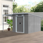 Metal Garden Shed 8 X 6, 8 X 8, 8 X 10 ft Storage Shed House with Extended Roof