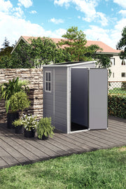 Large Plastic Shed 8x8 6x8 5x4FT Outdoor Garden Tools Storage House with 2 Doors