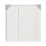 Bathroom Wall Cabinet Storage Cupboard with Mirror Wooden Shelves White