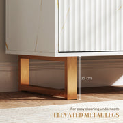 HOMCOM Sideboard, Buffet Cabinet with 2 Doors and Adjustable Shelves, White
