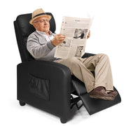 Modern Upholstered Recliner Armchair Sofa Lounge Chair Adjustable Backrest Home