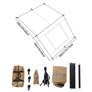 Car Awning Shelter Roof Top Tent Waterproof Side/Tailgate Canopy Camping Beach