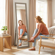 Full Length Mirror 37 x 157 cm Hanging and Freestanding Tall Mirror Refurbished