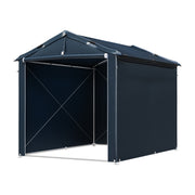 6 x 8 ft Garden Storage Shed Bike Apex Tool House Steel Frame Shelter Log Store