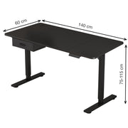 Height Adjustable Electric Standing Desk with Desk Drawer