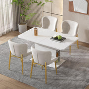 Extendable Dining Table White !SALE! Storage Kitchen Table Space Saving 130cm
