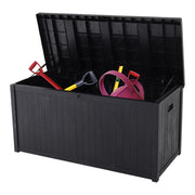Large Outdoor Storage Box Garden Patio Plastic Chest Lid Container Multibox Shed