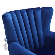 Tub Chair Accent Armchair Velvet Fabric Modern Shell Back Living Room Bedroom UK