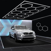 14 Hexagon LED Lighting Detailing Garage Workshop Retail Car Showroom UK