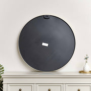 Large Round Champagne Gold Wall Mirror 80cm x 80cm modern minimal decor