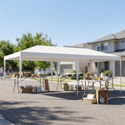 6m x 3m Garden Gazebo Marquee Canopy Party Tent Canopy Patio White