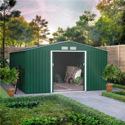 Metal Shed Outdoor Garden Storage 7x4 - 11x14 Apex Roof Galvanised Steel Ranger