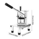 French Fry Cutter Potato Dicer Commercial Fruit Vegetable Chopper with 3 Blades.