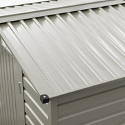 Metal Garden Shed Glitter Finish 4 X 6FT Apex Roof Outdoor Storage Tool House