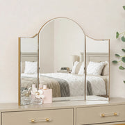 Vintage Arched Dressing Table Triple Mirror