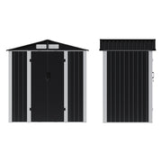 6x4ft 5x3ft 3x2ft Garden Storage Bike Tool Shed Sloped Roof Outdoor Garbage Bin