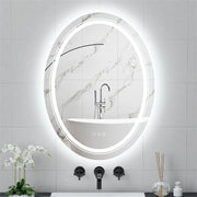 Oversized Bathroom Mirror LED Lighted Wall Mirror with Demister Exclusive Design