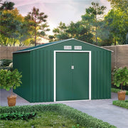 Metal Shed Outdoor Garden Storage 7x4 - 11x14 Apex Roof Galvanised Steel Ranger
