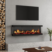 LED Fireplace Media Wall Fire Wall Mounted/Free Standing Electric Heater 50 60