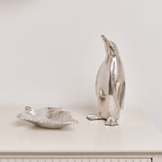 Shiny Silver Leaf Trinket Tray Dish bowl Autumn home decor sweet