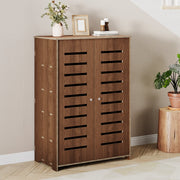 5 Tier Wooden Shoe Rack Storage Shelf Unit Cabinet Organiser Footwear Stand